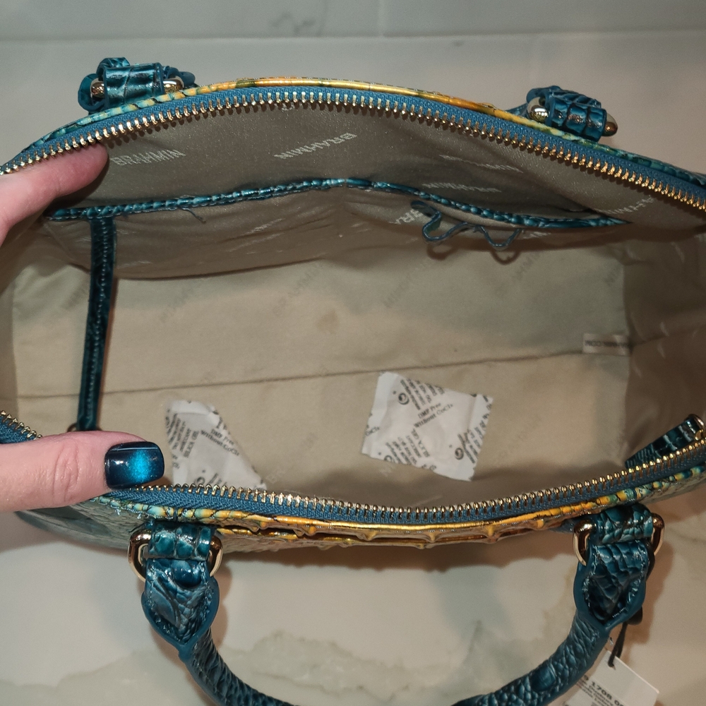 Brahmin NWT Large Duxbury Bermuda Ombre Melbourne SET W Ady Wallet NWT - Picture 14 of 16